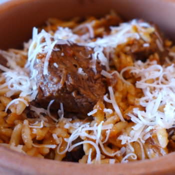 GIOUVETSI (Greek Beef stew with Orzo pasta)